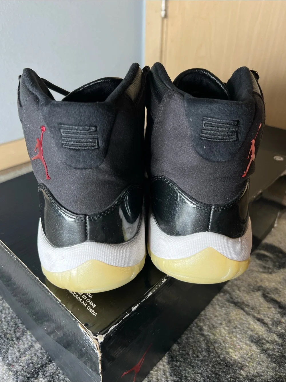 Jordan Retro 11 High Black with Gum Sole